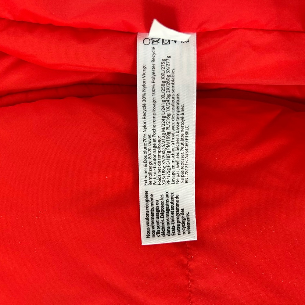 Eileen Fisher Red Lory Puffer Coat Jacket Medium - Picture 4 of 8